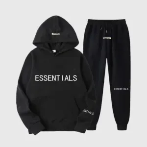 Essentials Black Tracksuit