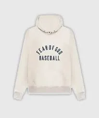 Essentials Fear Of God Baseball Cream Hoodie